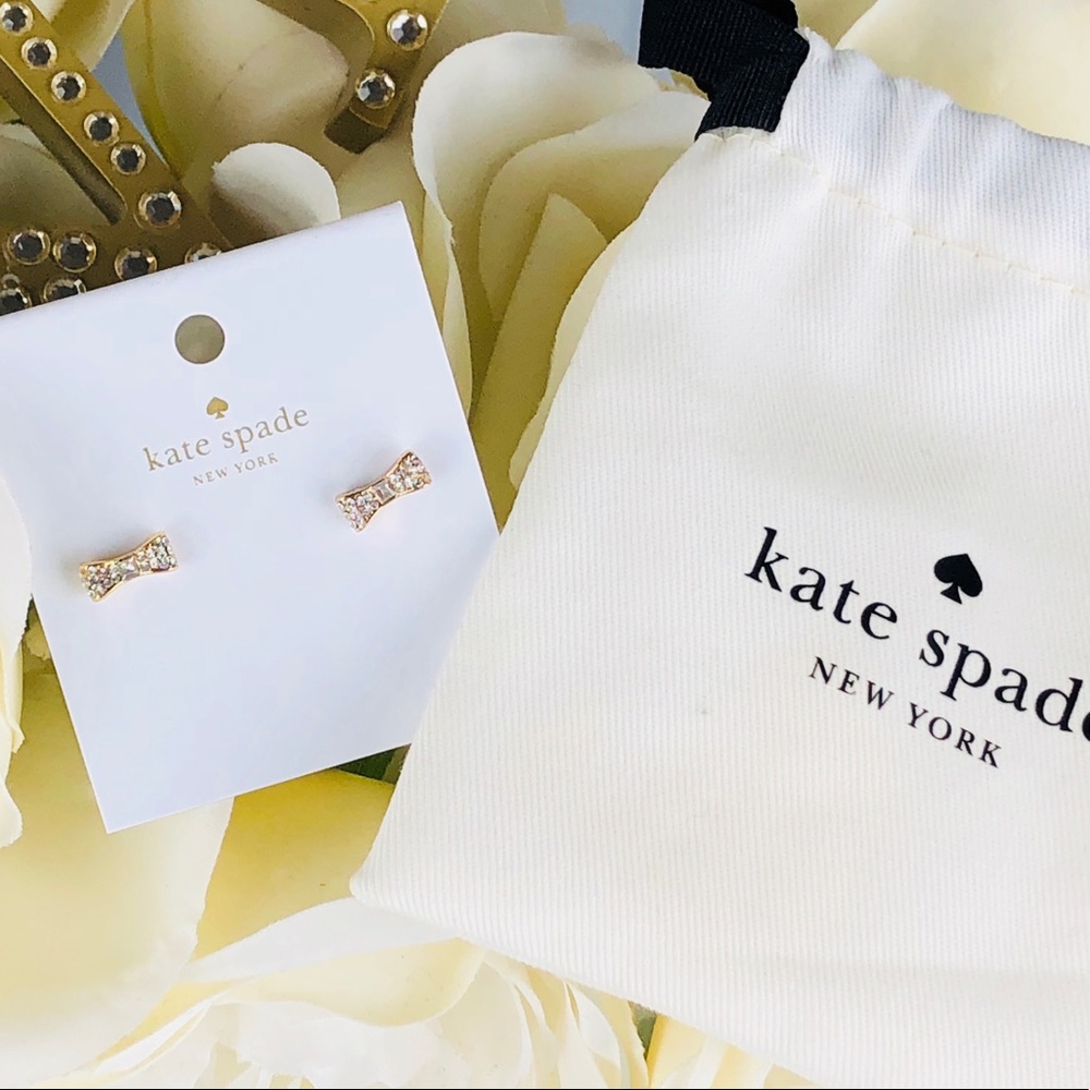 Kate Spade Ready Set Bow Rhinestone Earrings - Picture 5 of 5